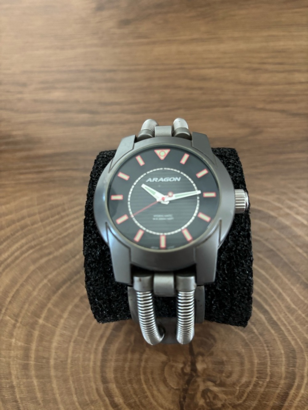 Aragon Men's Black and Red Sport Watch